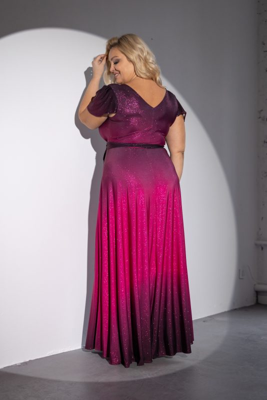 LUMIRA Fuksja Ombre Plus Size