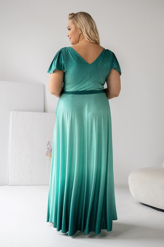 Sukienka LUMIRA Szmaragd Ombre Plus Size